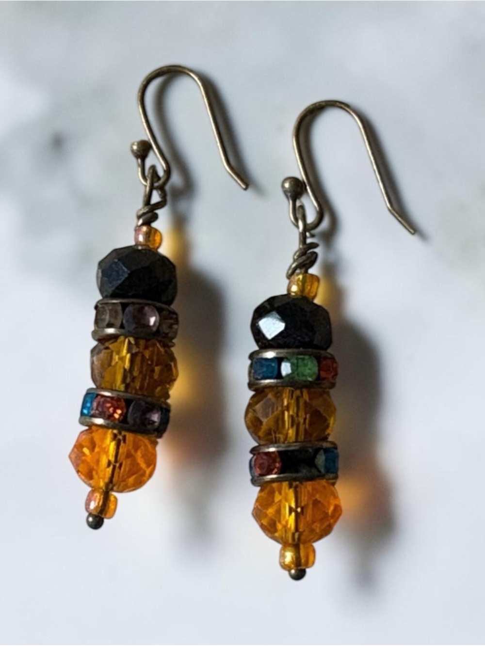 Vintage Inspired Beaded Drop Earrings - Picture 1 of 4
